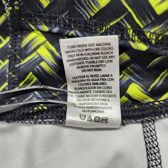 Danskin Now Leggings Womens S Black Green Pull On Crop Capri Workout Yoga Gym - Picture 6 of 11